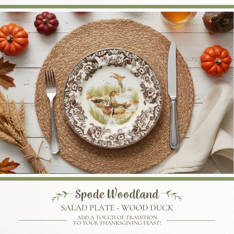 Spode Woodland Salad Plate Assorted Animals