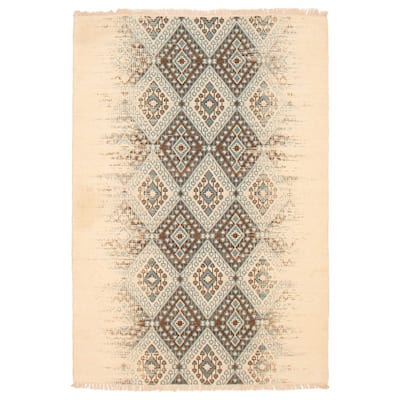 Ankara FW Cream Kilim 5'1" x 7'6" - 5'1 x 7'6