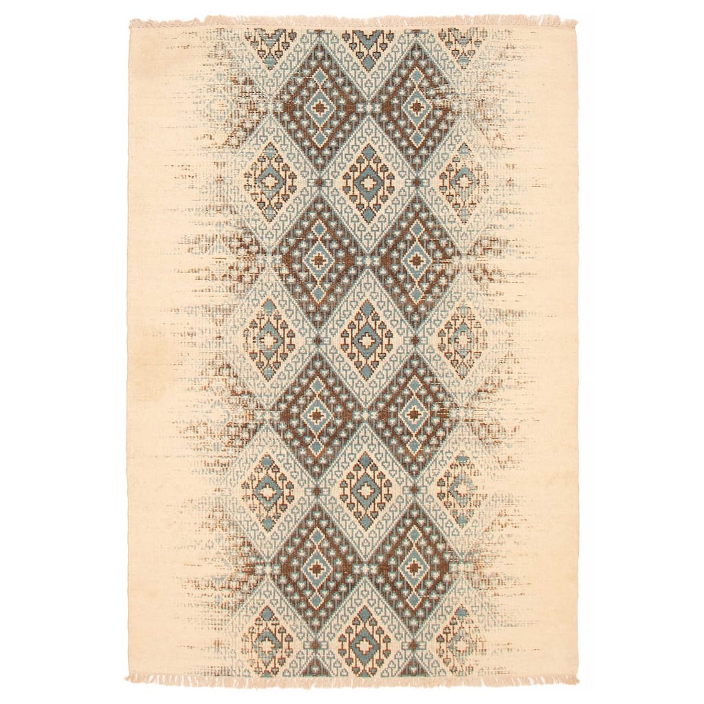 Ankara FW Cream Kilim 5'1" x 7'6" - 5'1 x 7'6