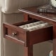 preview thumbnail 44 of 84, Zayden 1-drawer Side Table with Charging Station by iNSPIRE Q Bold