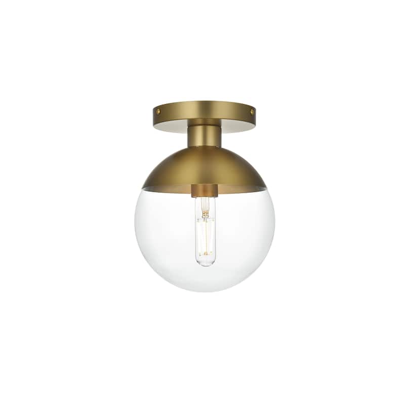 Clear Glass 1-light Flush Mount