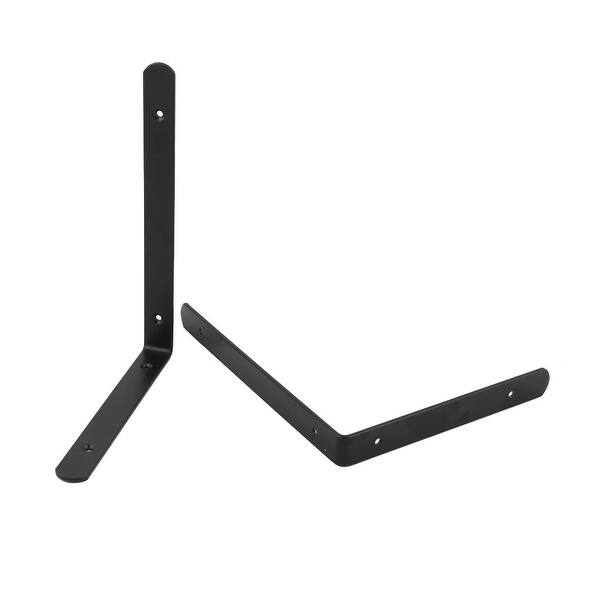 Shop Metal Right Angle Wall Brace Shelf Brackets Supports Black