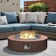 Option Brown+Lake Blue Fire Glass