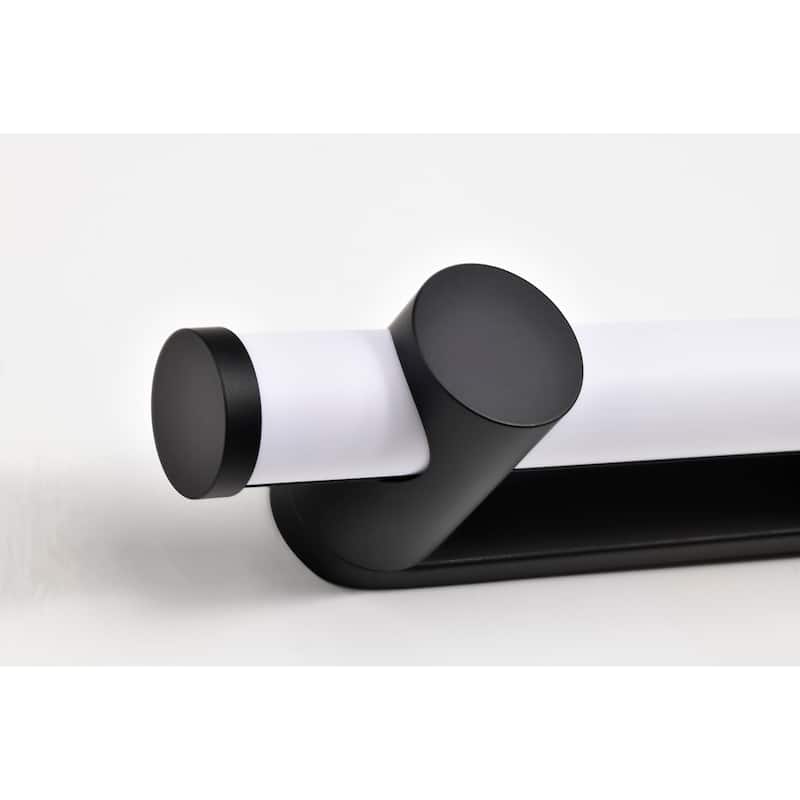 Bowman 36 Inch LED Vanity Matte Black Acrylic Lens