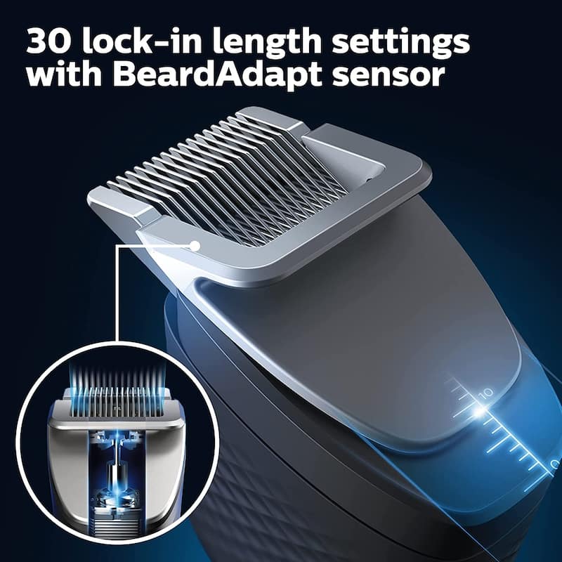 Ultimate Precision Beard and Hair Trimmer with Beard Sense Technology for an even trim Series 9000