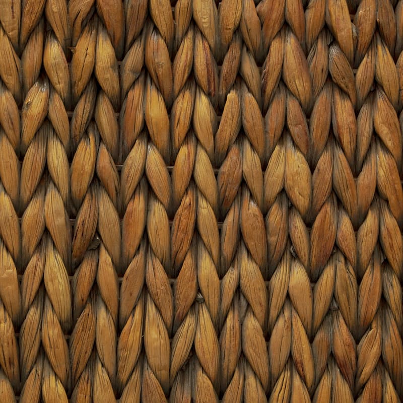 M4H Sultan Solid Wood Natural Water Hyacinth Indoor Bench