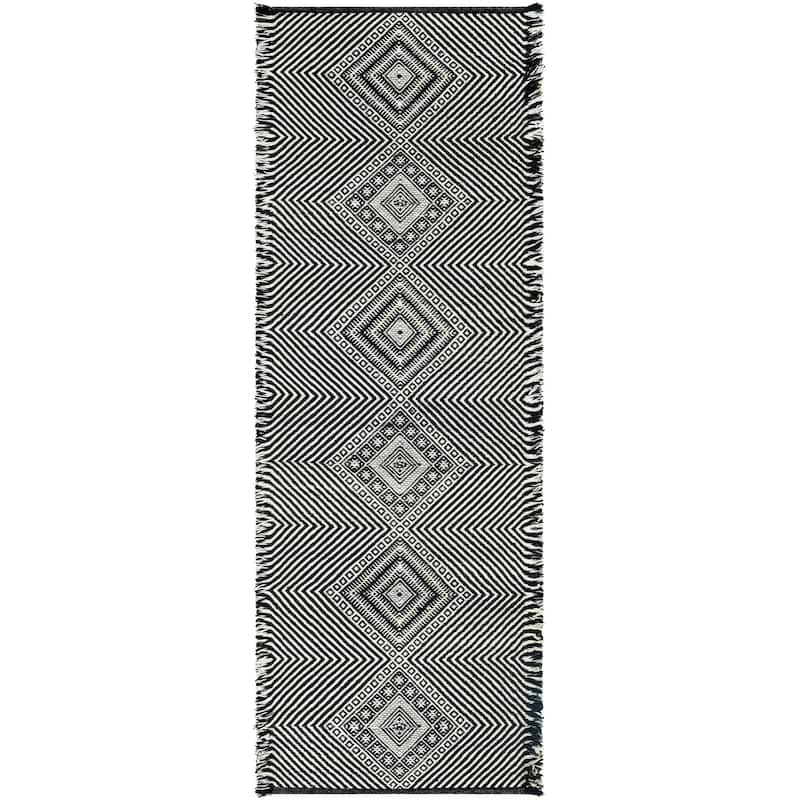 Artistic Weavers Julius Handmade Boho Fringe Cotton Area Rug