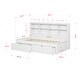 preview thumbnail 16 of 15, Twin Bookcase Daybed in White