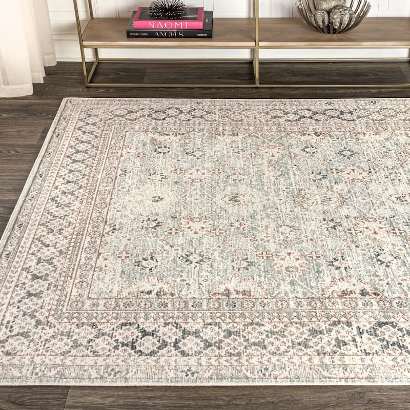 JONATHAN Y Xlendi English Country Argyle Area Rug