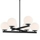 preview thumbnail 1 of 0, Designers Fountain D252C-6CH Crown Heights 6 Light 26" Wide Chandelier Matte Black
