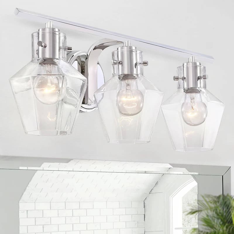 Modern Bathroom Vanity Light Glass Wall Sconce
