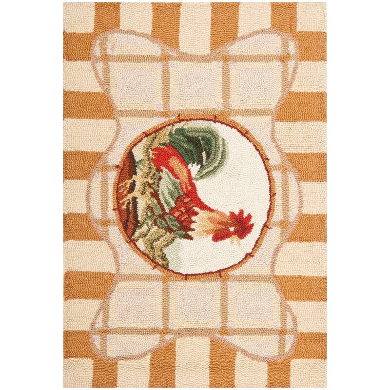 SAFAVIEH Handmade Chelsea Tatyana French Country Wool Rug