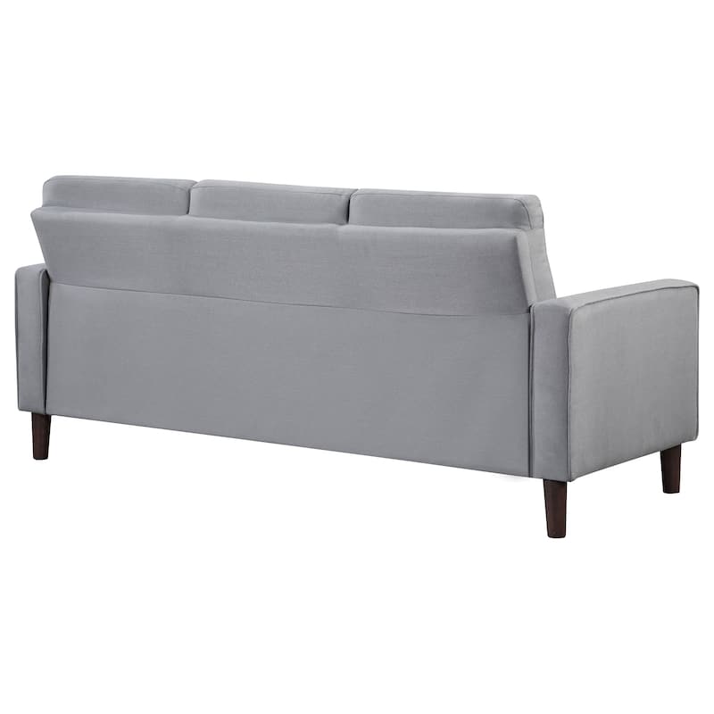 Bowen Transitional Fabric Upholstered Track Arm Tufted Sofa