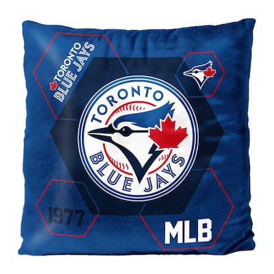 MLB Toronto Blue Jays Connector 16 Inch Velvet Reverse Pillow