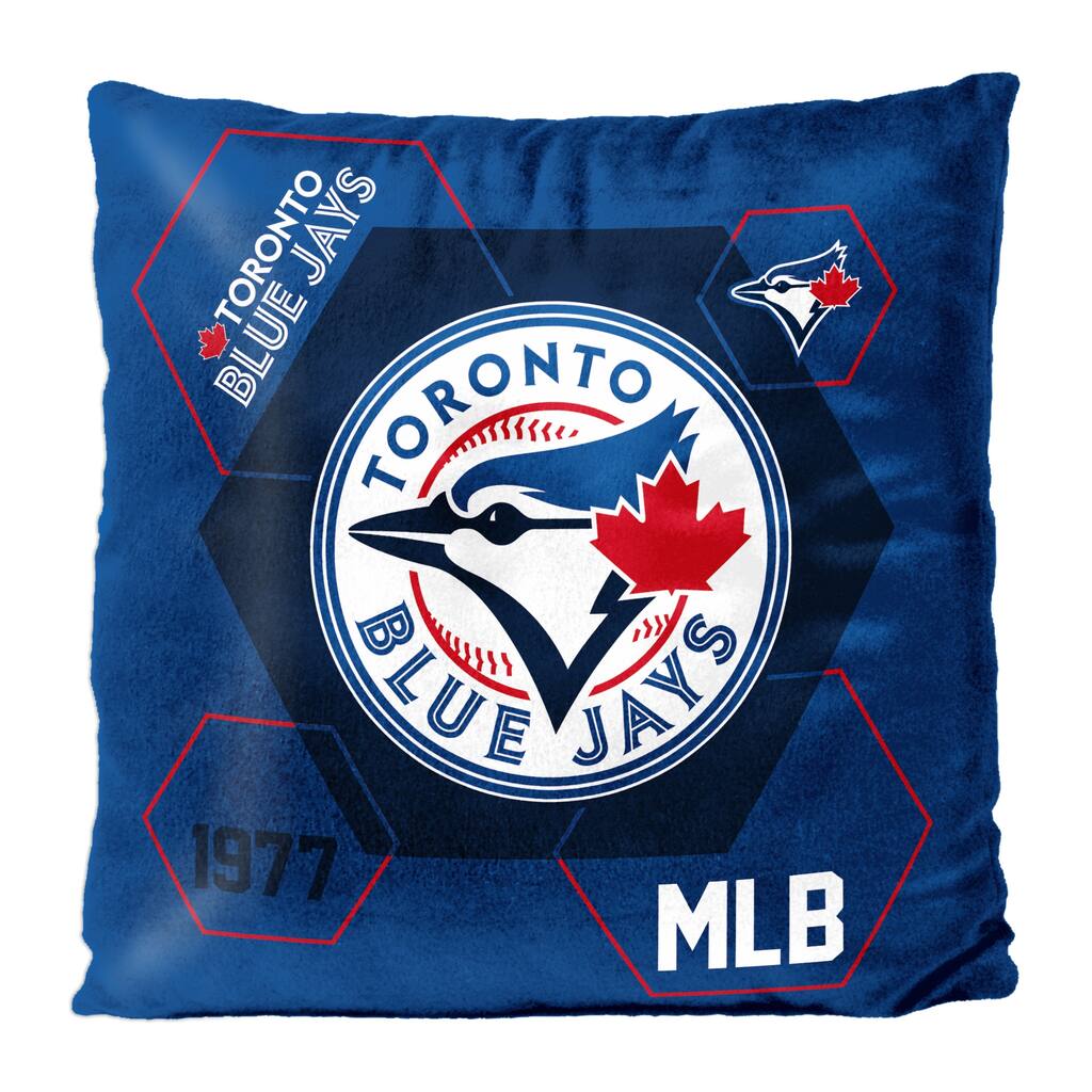 MLB Toronto Blue Jays Connector 16 Inch Velvet Reverse Pillow