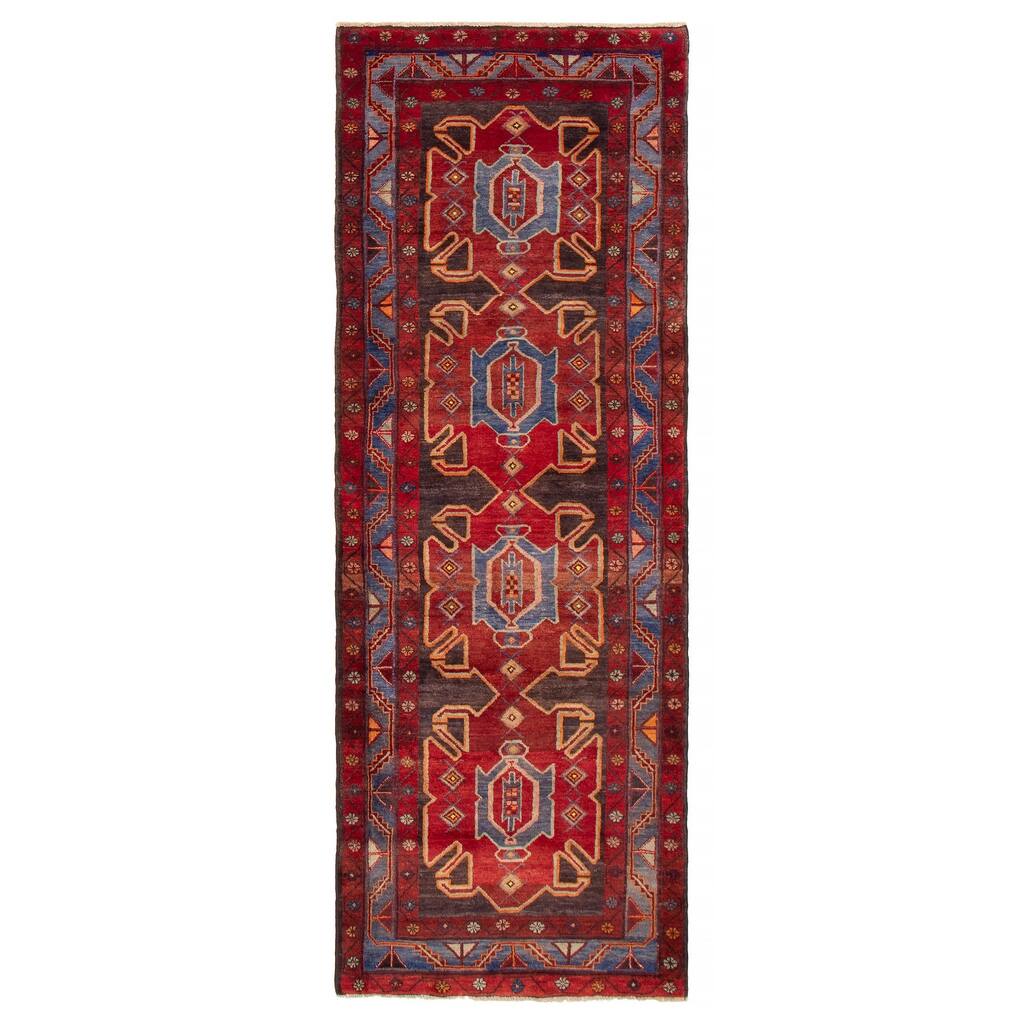ECARPETGALLERY Hand-knotted Konya Anatolian Red Wool Rug - 3'5 x 10'0
