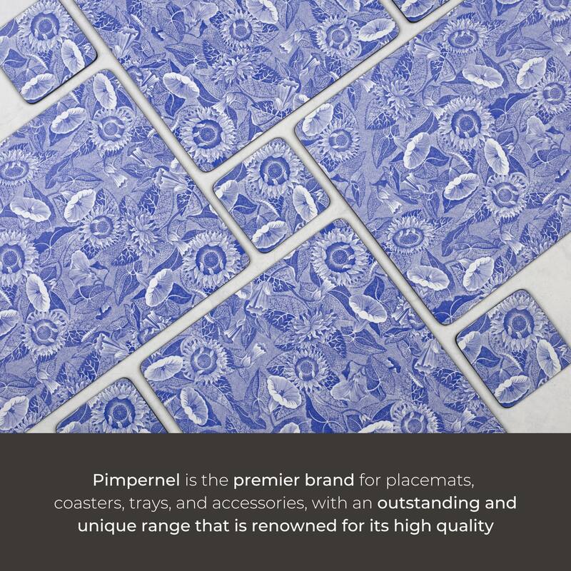 Pimpernel Set of 4 Blue Room Sunflower Placemats - 11.7 in x 15.7 in