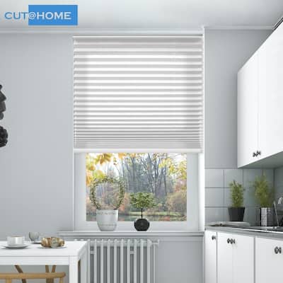 BlindsAvenue Cut@Home Pleated Shades, Lightfiltering Fabric