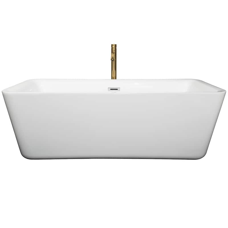 Wyndham Collection Emily 69" Free Standing Acrylic Soaking Tub with
