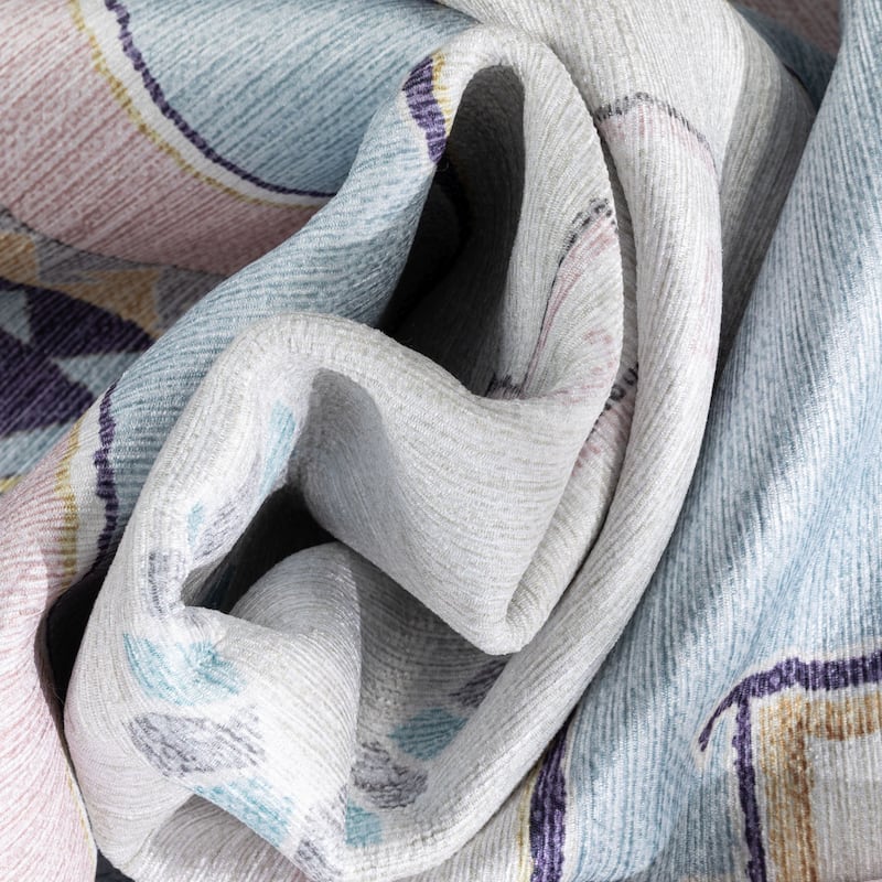 Well Woven Kids Rugs Ethnic Soft Medallion Machine Washable Area Rug