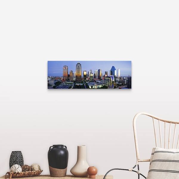 Shop Dallas Skyline Texas Canvas Wall Art On Sale Overstock 16492865