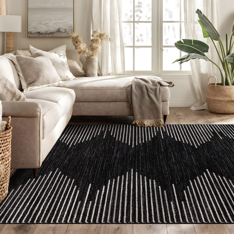 Bohemian Stripe Area Rug