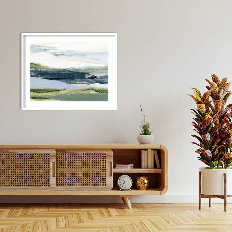 After the Rain No. 2 by Lara Eckerman Wood Framed Wall Art Print