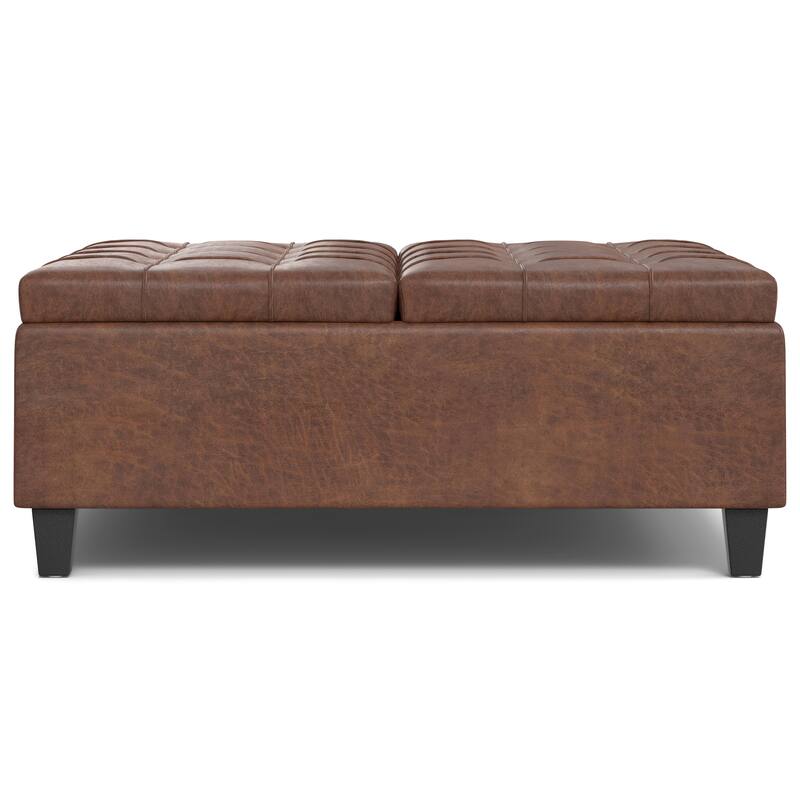 WYNDENHALL Elliot 40 inch Wide Transitional Square Table Ottoman