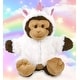 preview thumbnail 4 of 4, DolliBu Monkey Unicorn Plush Stuffed Animal Toy with Removable Outfit - 9 inches