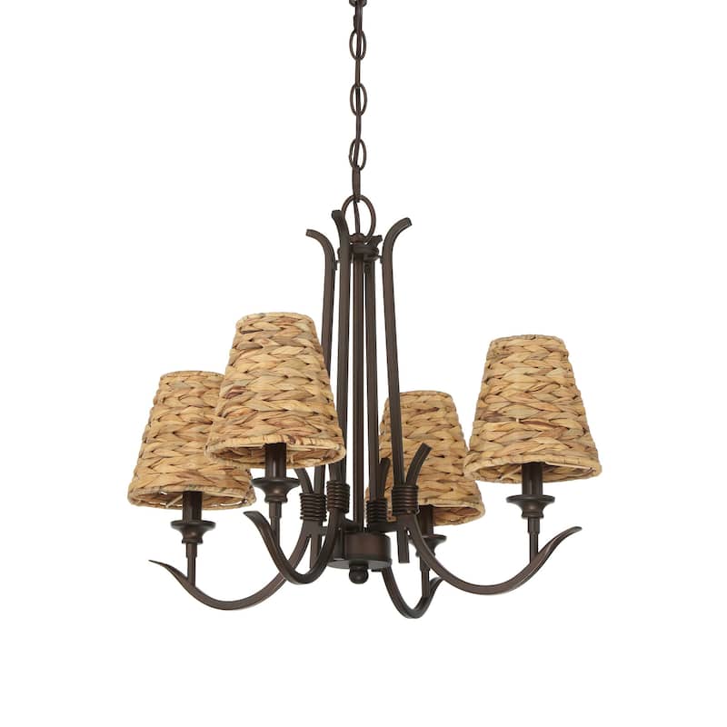 Craftmade 58324 Kokomo 4 Light 22" Wide Chandelier - Aged Brushed Bronze