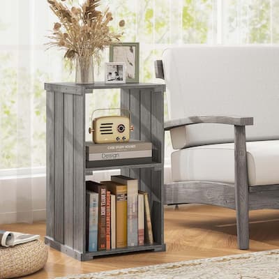1/2 PCS Cubby Storage Shelf 3-Tier Small Cubic Bookshelf w/ Open Back