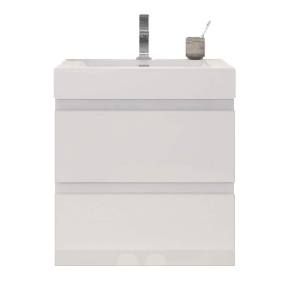 Baillie 24'' Wall-Mounted Vanity with Reinforced Acrylic Sink