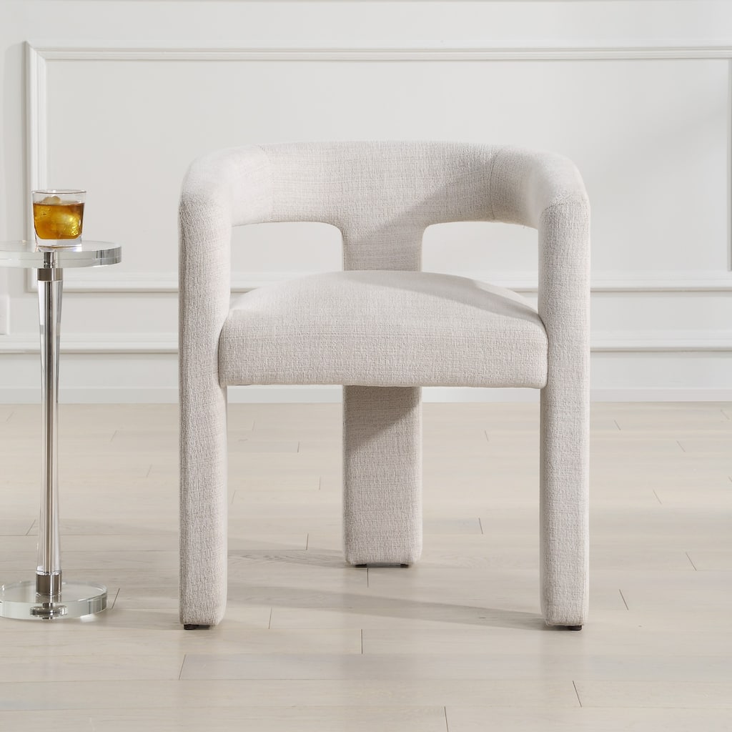 Upholstered Dining Chair - 28" - Cream
