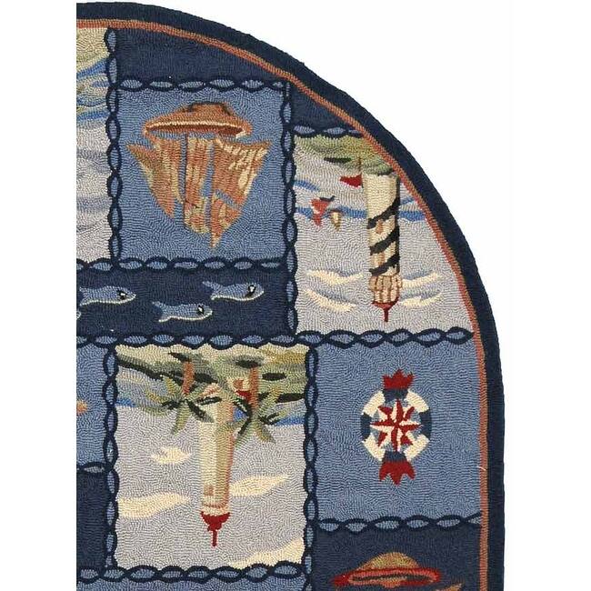 SAFAVIEH Handmade Chelsea Laurenzia French Country Nautical Wool Rug