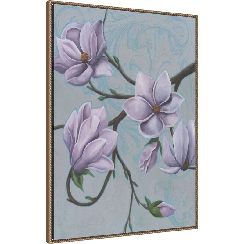 Branches of Magnolia No. 1 by Grace Popp Framed Canvas Wall Art Print
