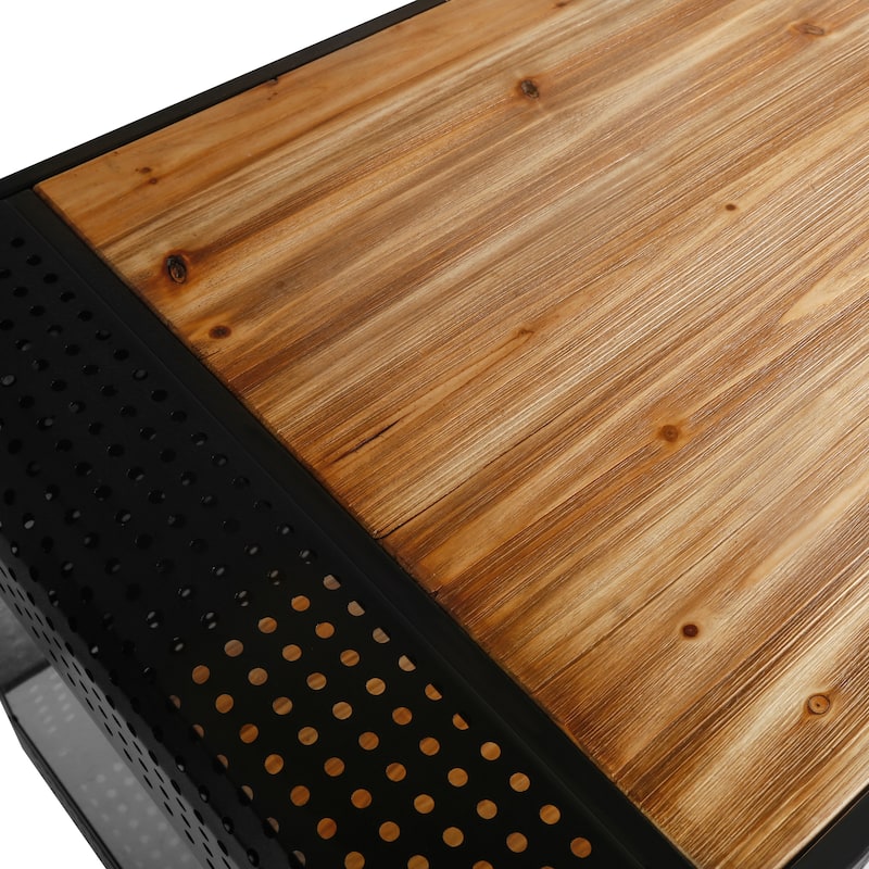 Storage Cabinet with Tempered Glass