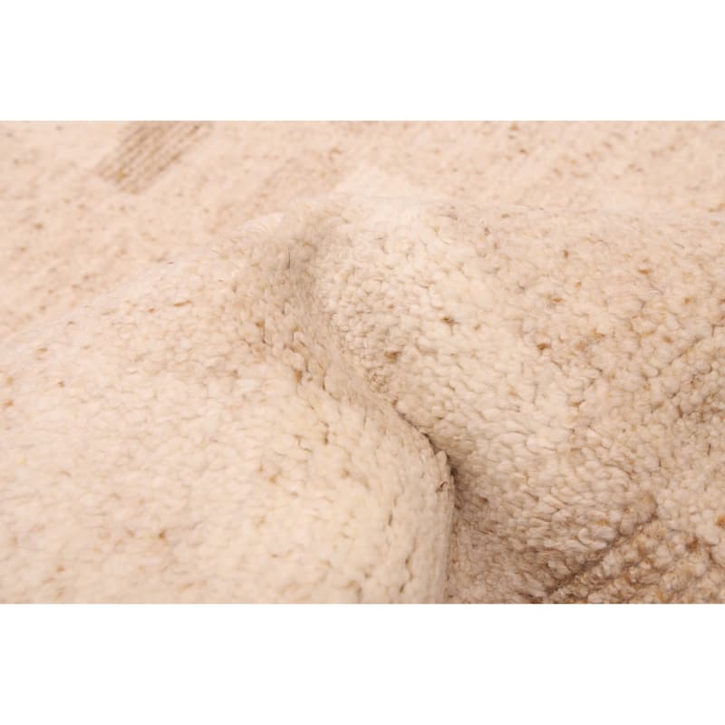 ECARPETGALLERY Hand-knotted Looma Ivory Wool Rug - 8'0 x 9'11