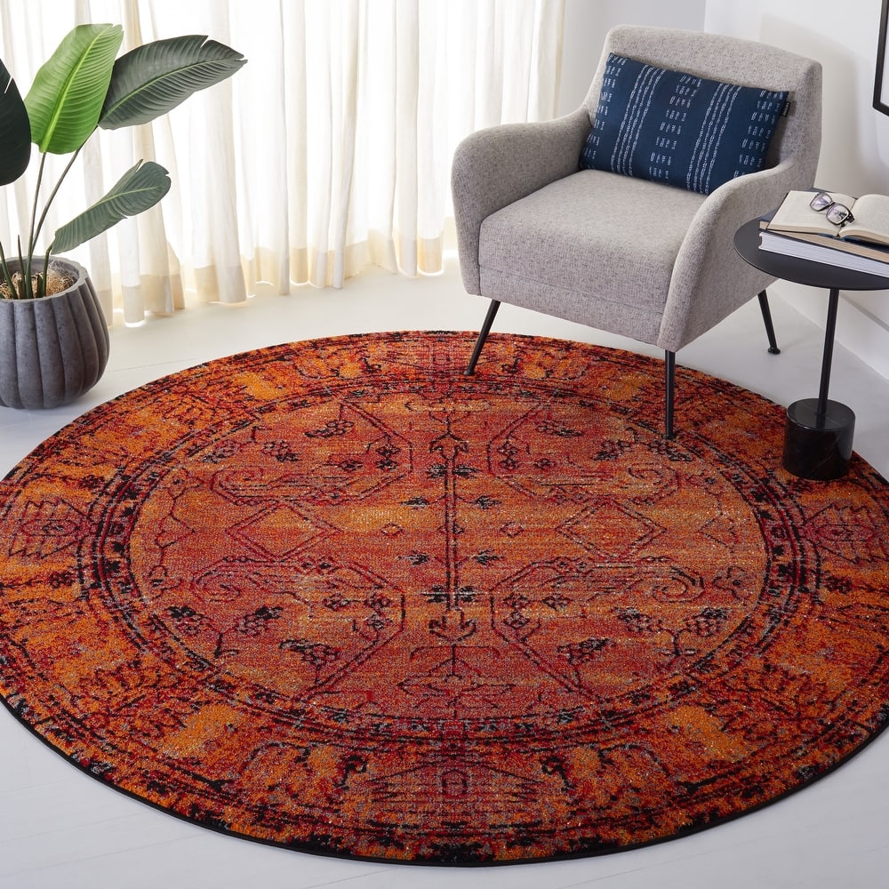 SAFAVIEH Vintage Hamadan Selma Oriental Distressed Rug