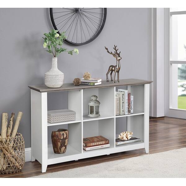 Shop Finley White 6 Cube Storage Bookcase Overstock 32303032