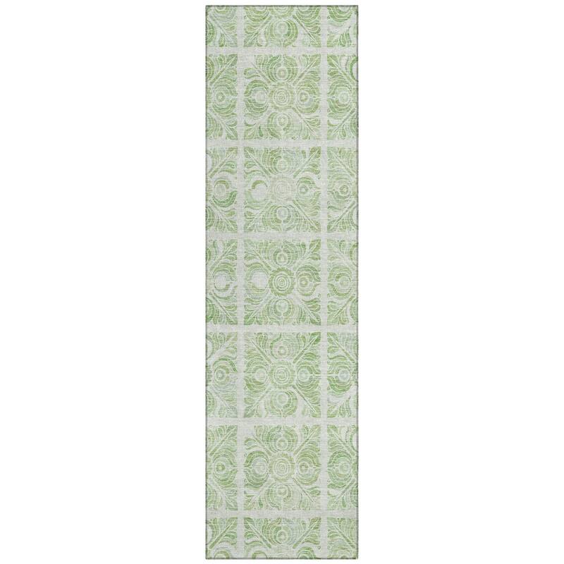Machine Washable Indoor/ Outdoor Chantille Mosaic Rug