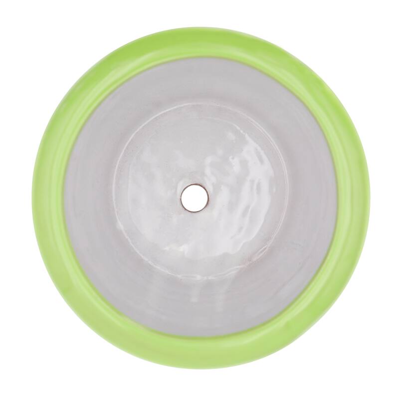 Talavera 9 in. Green Ceramic Decorative Planter