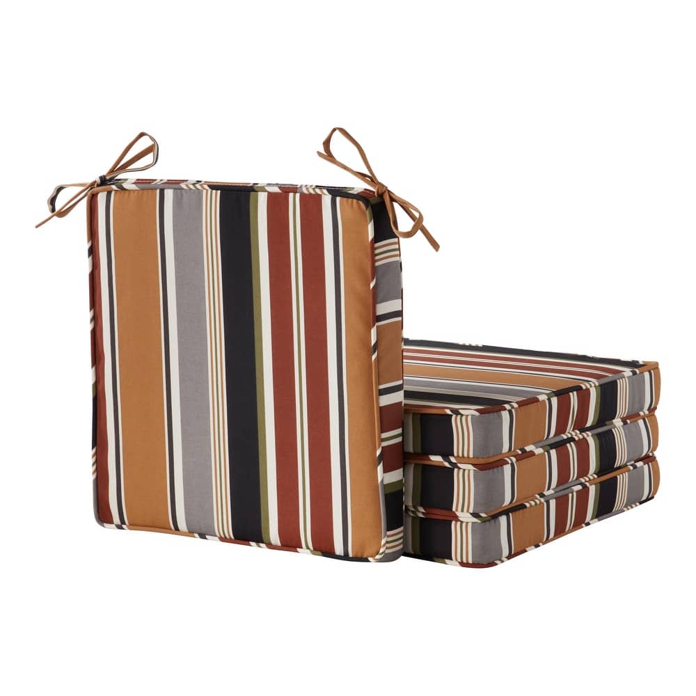 Greendale Home Fashions 18-Inch Square Outdoor Chair Pad (4-Pack)