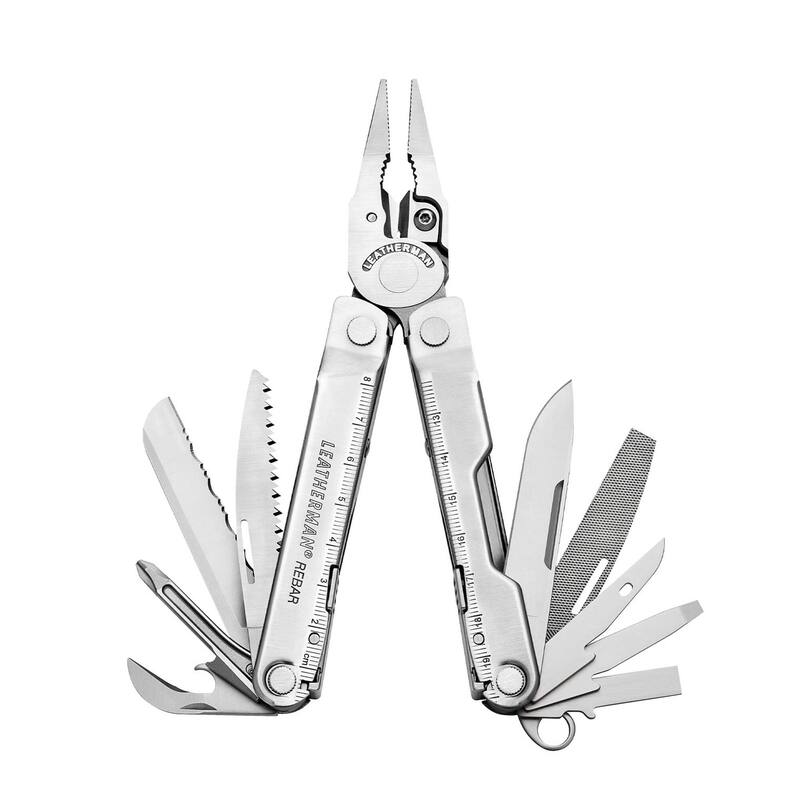 Leatherman Rebar Multitool with Premium Wire Cutters & Saw, Stainless Steel