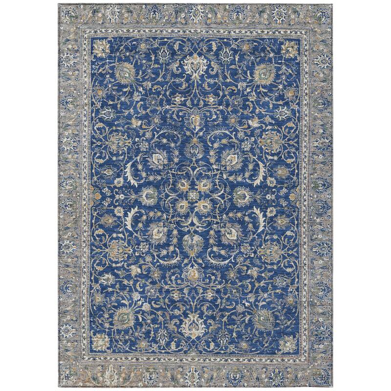 Machine Washable Indoor/ Outdoor Traditional Arvada Chantille Rug