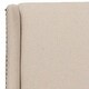 preview thumbnail 10 of 13, SAFAVIEH Dining Noho Beige Linen Dining Chairs (Set of 2) - 26" W x 22" D x 40" H