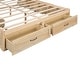 preview thumbnail 35 of 52, Platform Bed with 6 Storage Drawers, Wooden Bedframe, Full/Queen Size