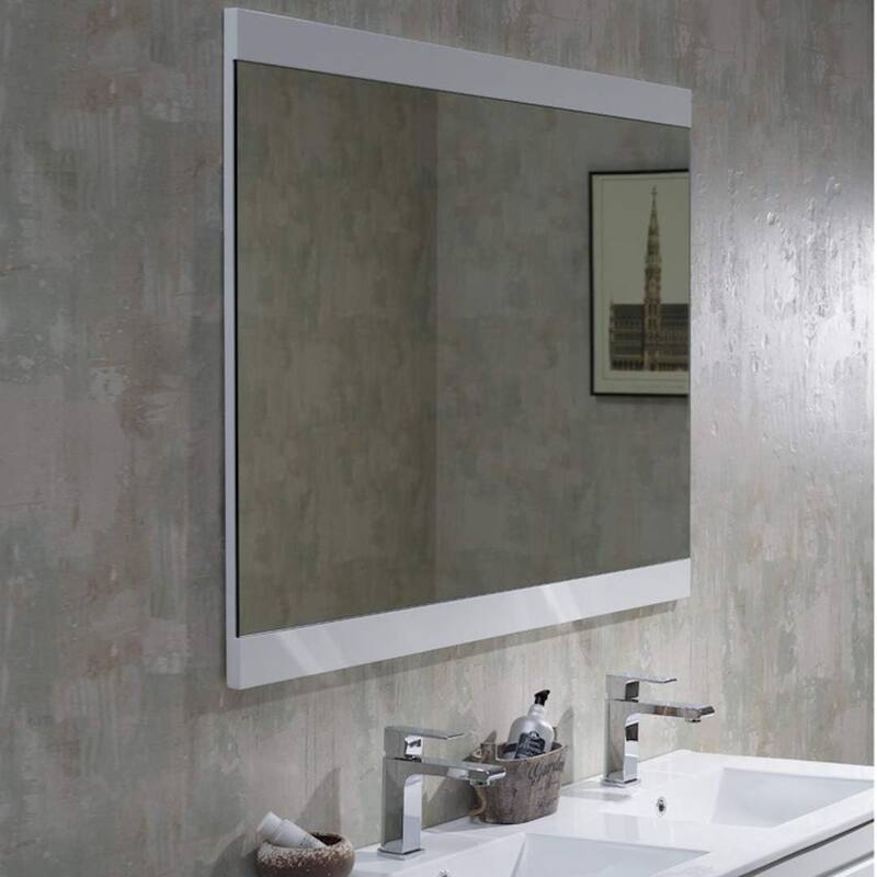 Blossom 48-Inch Double Bathroom Vanity Set with Ceramic Sinks & Mirror