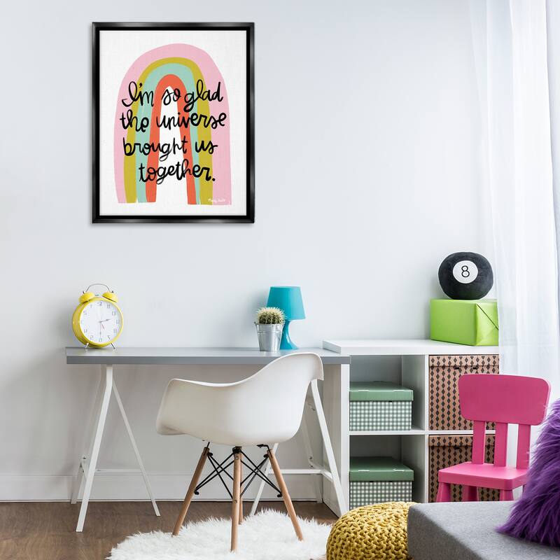 Stupell Universe Brought Us Together Framed Floater Canvas Wall Art Design By Mandy Ford Art + Illustration