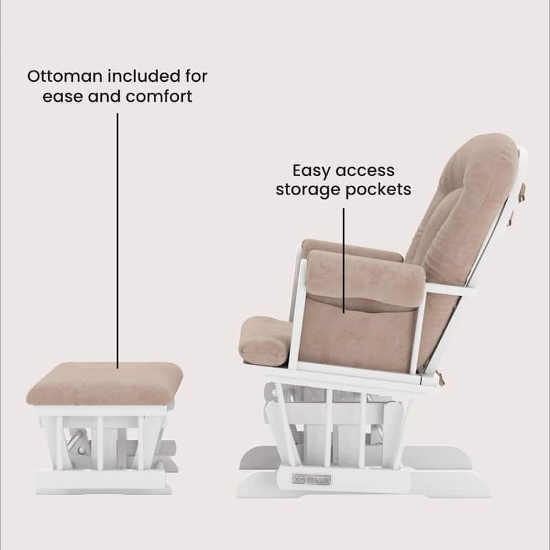 Child Craft Tranquil Glider Rocker and Ottoman Set