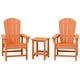 preview thumbnail 57 of 194, Laguna Kids Outdoor Poly Adirondack Chair With Side Table 3-Piece Set Orange